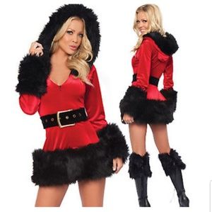 SOLD MISS/MRS SANTA CLAUS COSTUME